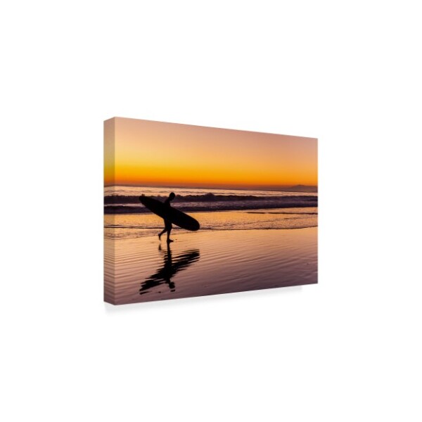 Chris Moyer 'Heading Home Surf' Canvas Art,16x24